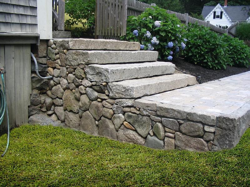 Dry-stacked Native Stone with Aged Granite Steps 1.jpg